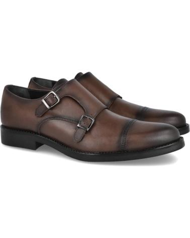 L&R SHOES ZAPATOS DE VESTIR MONK STRAP PARA HOMBRE MARRÓN MARRóN