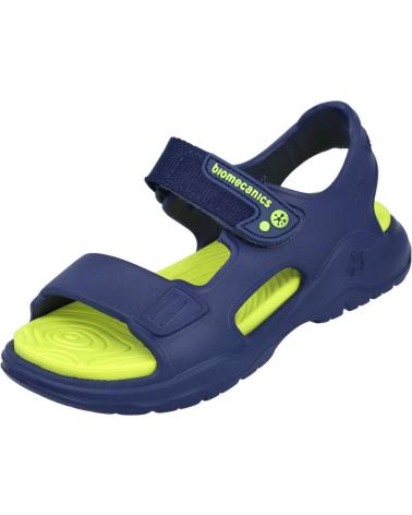 SANDALIA BIOMECANICS DEPORTIVA AZUL MARINO Y FLÚOR PARA NIÑO AZUL