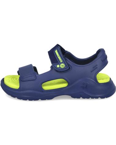 SANDALIA BIOMECANICS DEPORTIVA AZUL MARINO Y FLÚOR PARA NIÑO AZUL