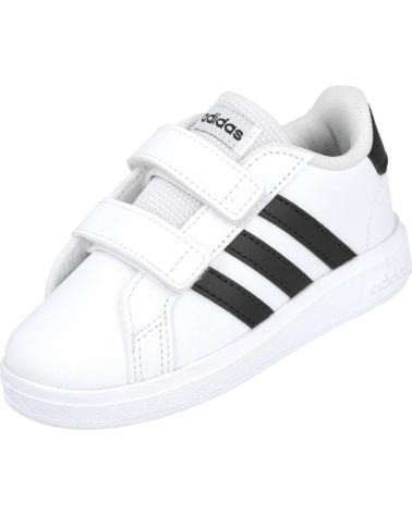 ADIDAS GRAND COURT 2.0 KLETTVERSCHLUSS TURNSCHUHE WEISS FÜR JUNGEN BLANCO