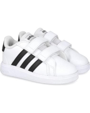 ADIDAS GRAND COURT 2.0 KLETTVERSCHLUSS TURNSCHUHE WEISS FÜR JUNGEN BLANCO