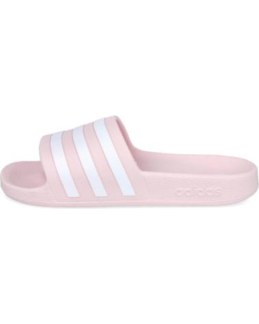 SANDÁLIAS ADIDAS ADILETTE ROSA COM 3 RISCAS ROSA