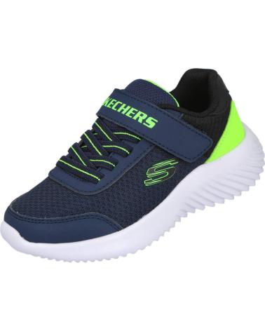 SKECHERS SPORTSCHUHE FÜR KINDER BLAU UND GRÜN MIT KLETTVERSCHLUSS AZUL