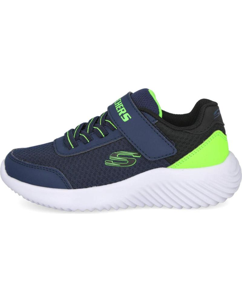 SKECHERS SPORTSCHUHE FÜR KINDER BLAU UND GRÜN MIT KLETTVERSCHLUSS AZUL