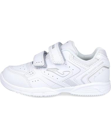 JOMA KIDS' ATHLETIC SHOES WHITE WITH DOUBLE VELCRO CLOSURE BLANCO