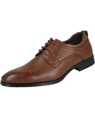 L&R SHOES BROWN LACE-UP SHOES MARRóN