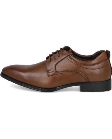 L&R SHOES BROWN LACE-UP SHOES MARRóN
