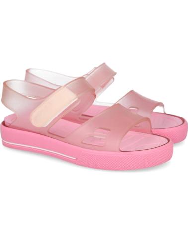 SANDALI IGOR ROSA CON CHIUSURA A STRAPPO ROSA