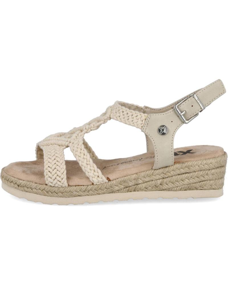 SANDALI CON ZEPPA XTI CON FASCE INTRECCIATE BEIGE BEIG
