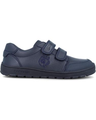 GARVALIN ZAPATO COLEGIAL LOGO 2 VELCROS 251505 AZUL MARINO