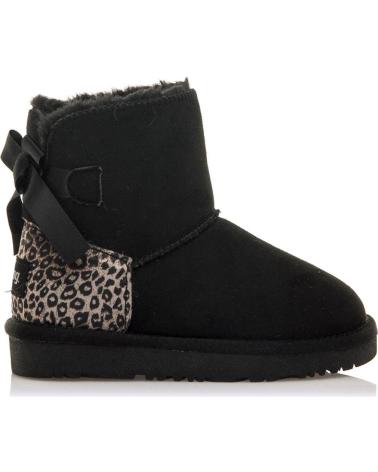 BOTÍN CORTO MTNG 47951 NEGRO CON LAZO Y PANEL ANIMAL PRINT NEGRO