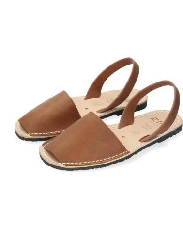 RIA MENORCA 20002-S2 MENORQUINAS RASAS DE NOBUCK COR COURO CUERO