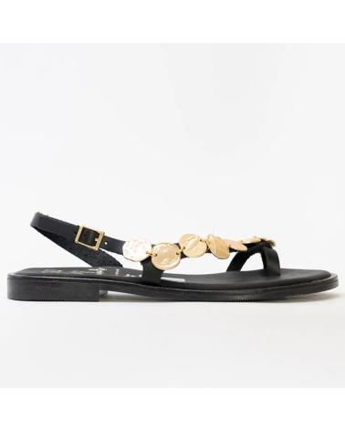 OH MY SANDALS 5787 SANDALE EN CUIR NOIR NEGRO