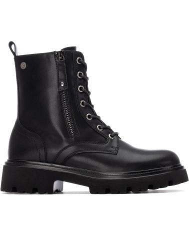 XTI BIKER STYLE ANKLE BOOT WITH ZIP AND LACES BLACK 14442802 NEGRO