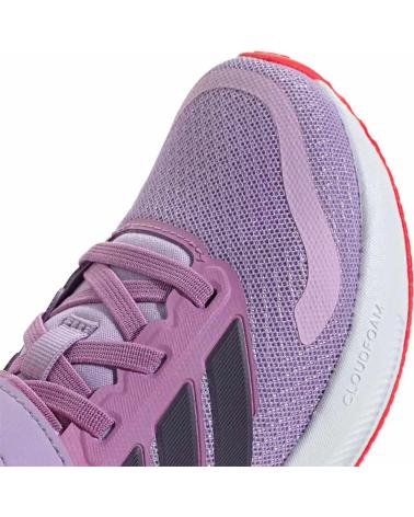 ZAPATILLAS DE RUNNING ADIDAS VIOLETA CON CIERRE DE VELCRO VIOLETA