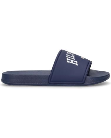 TOMMY HILFIGER BADESCHLAPPEN T3X0-33916-1172800 MARINEBLAU MIT LOGO FÜR KINDER AZUL