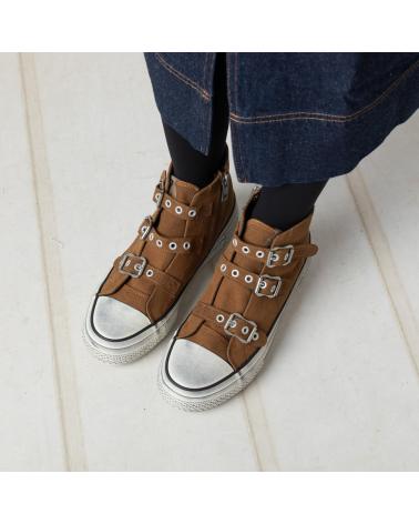 SNEAKERS ALTE CAFENOIR C1DM9002M007 MARRONI CON 3 FIBBIE MARRóN