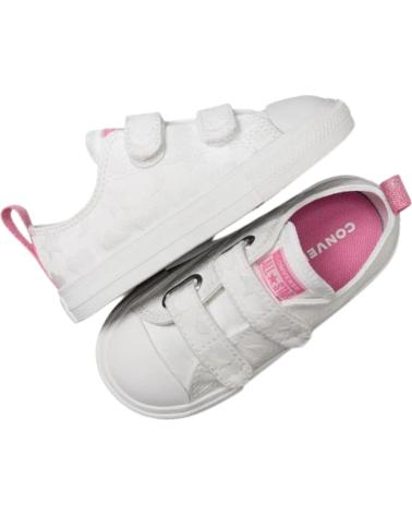 CONVERSE ALL STAR EASY ON A06329C SCARPE VELCRO BIANCHE BLANCO