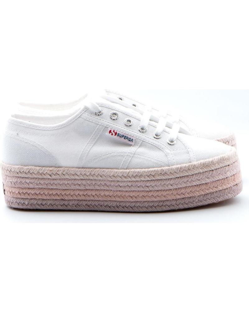 SUPERGA S3114CWA9V ZAPATILLAS PLATAFORMA DE LONA BLANCAS