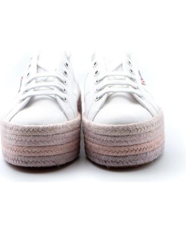 SUPERGA S3114CWA9V ZAPATILLAS PLATAFORMA DE LONA BLANCAS