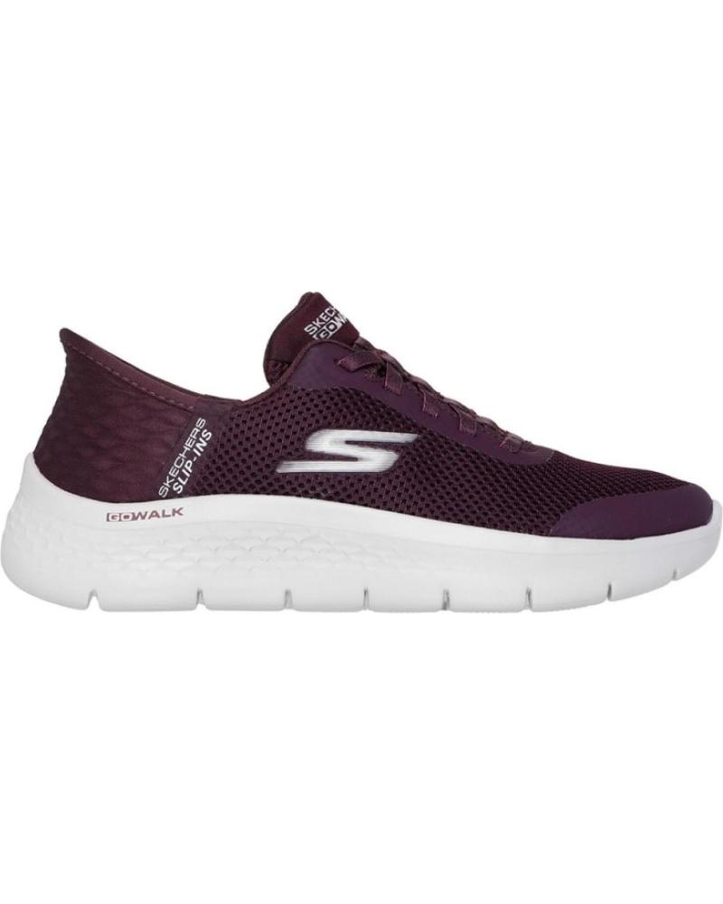 SKECHERS ZAPATILLAS SLIP-INS GO WALK FLEX BURDEOS ROJO