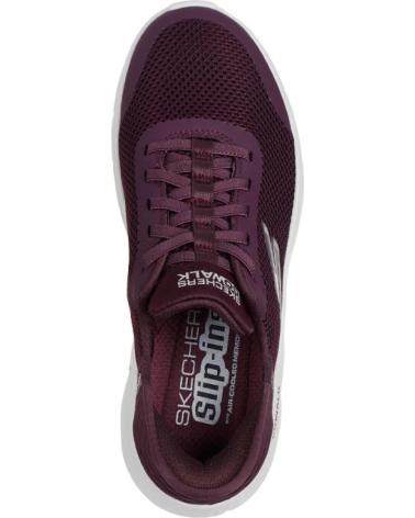 SKECHERS ZAPATILLAS SLIP-INS GO WALK FLEX BURDEOS ROJO