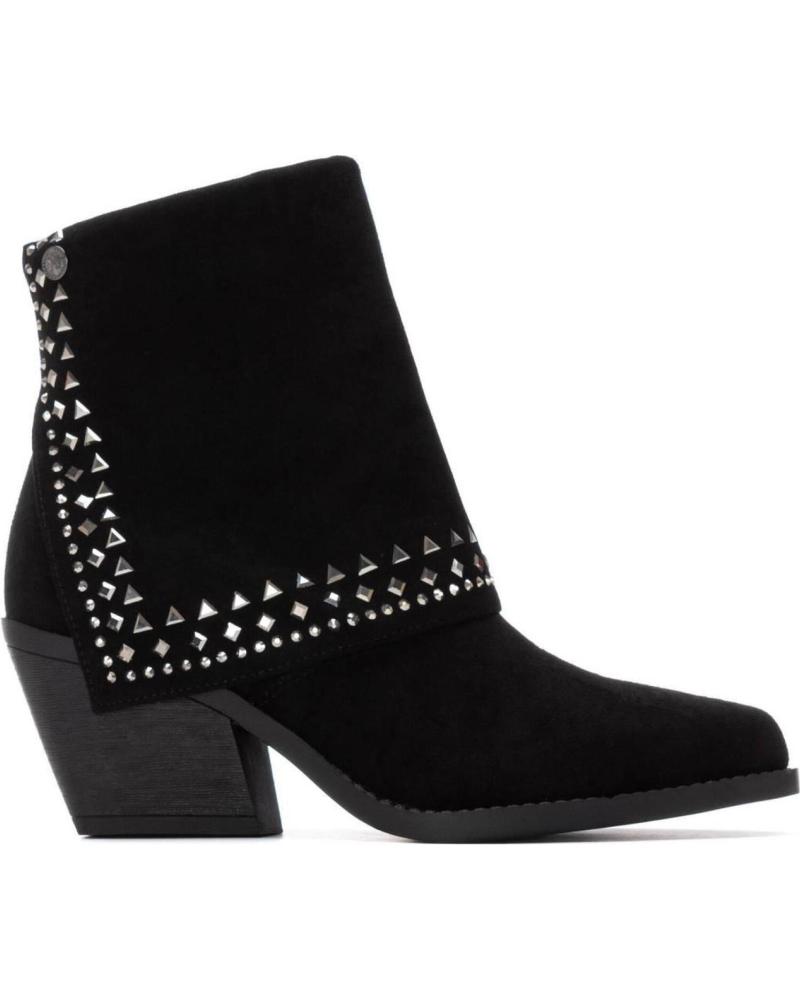 STIVALETTI TEXANI XTI 144464 NERI CON BORCHIE DECORATIVE NEGRO