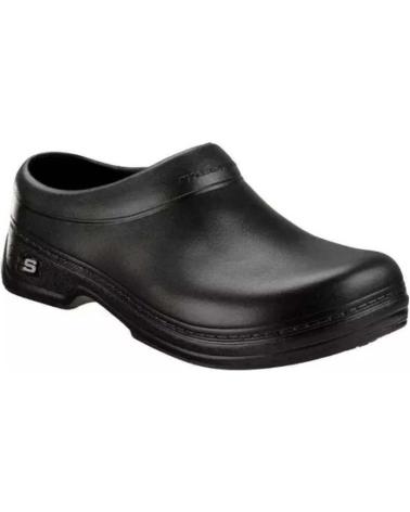 SKECHERS NON-SLIP WORK CLOGS FOR MEN BLACK NEGRO