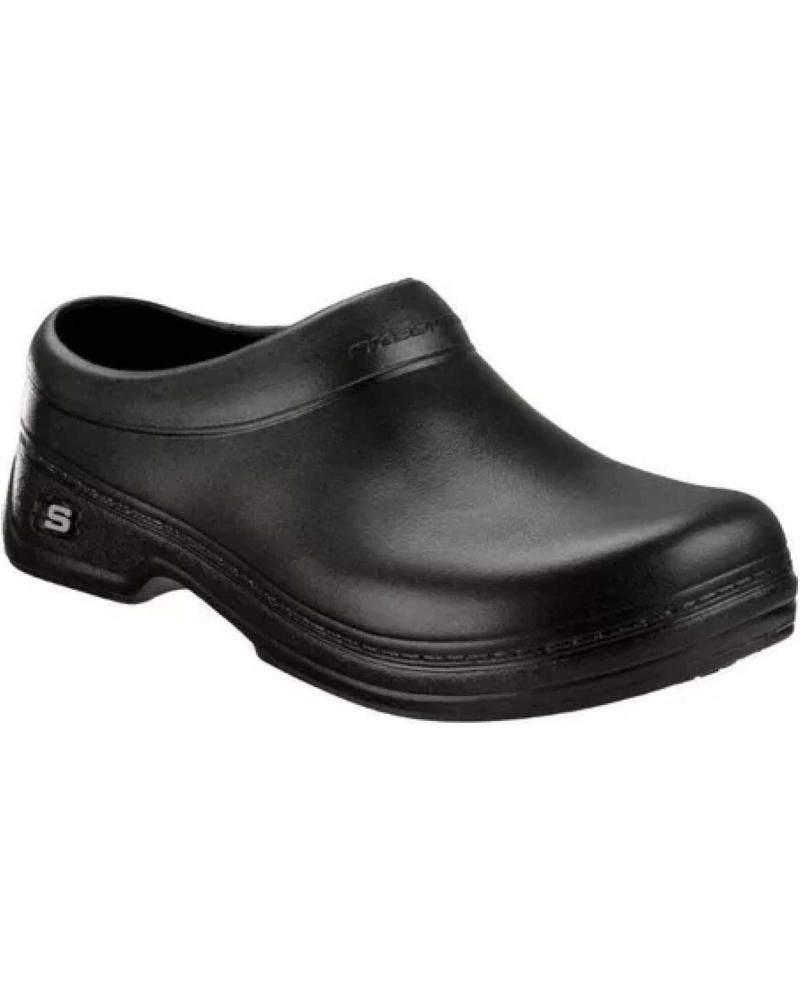 SKECHERS NON-SLIP WORK CLOGS FOR MEN BLACK NEGRO