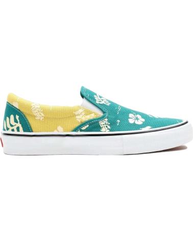VANS SLIP-ON OFF THE WALL MIT GRÜNEM UND GELBEM BOTANIK-PRINT VERDE