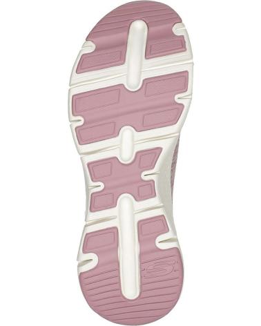 SKECHERS ZAPATILLAS EN PARA MUJER MAUVE KNIT-WHITE TRIM