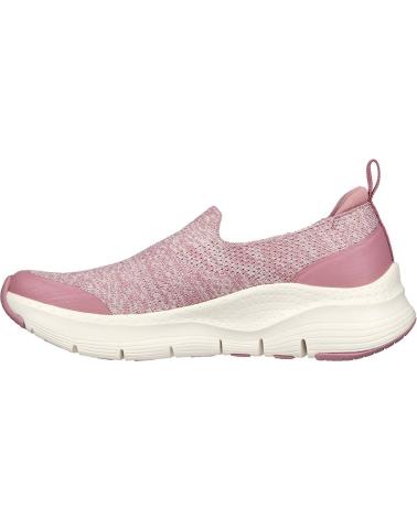SKECHERS ZAPATILLAS EN PARA MUJER MAUVE KNIT-WHITE TRIM