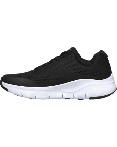 SKECHERS TÊNIS CASUAL MASCULINO ARCH FIT PRETO NEGRO