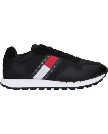 Zapatillas deporte de Hombre TOMMY HILFIGER EM0EM01081 LEATHER TJM RUNNER BDS BLACK