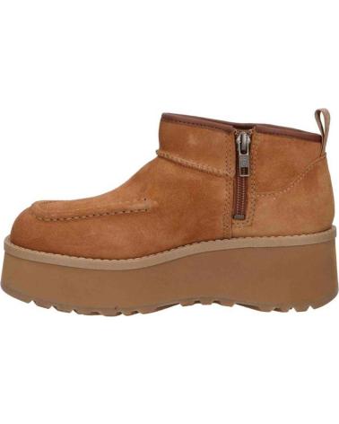 BOTTES PLATEFORME UGG CLASSIQUES EN DAIM CAMEL AVEC FERMETURE ÉCLAIR BEIGE