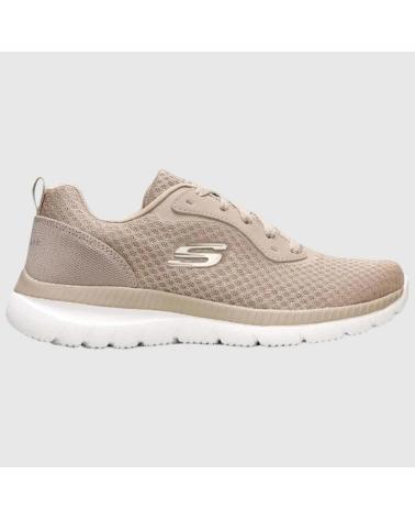 SKECHERS BOUNTIFUL 12607 - TAUPE SPORTSCHUH BEIGE
