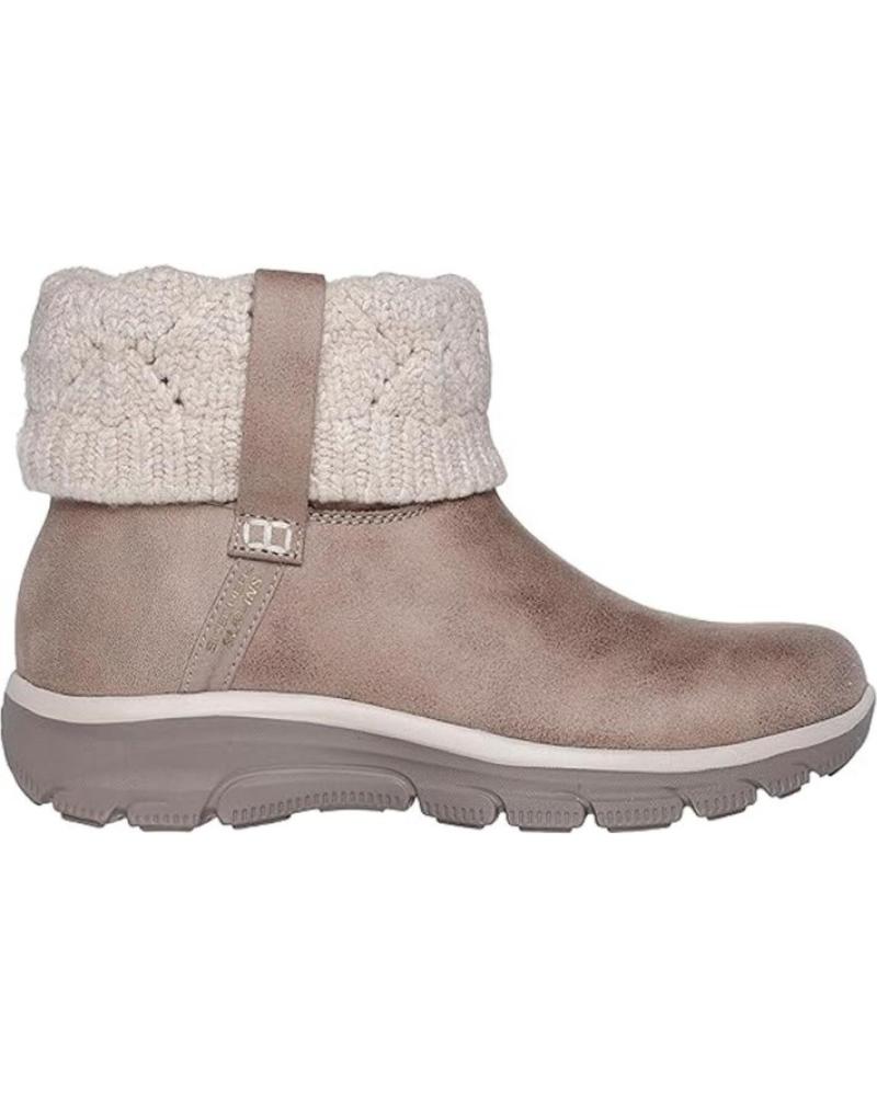 SKECHERS SLIP-INS RELAXED FIT EASY GOING COZY TAUPE