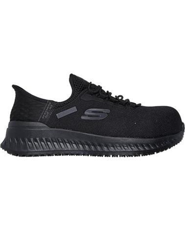 SKECHERS SLIP-INS WORK BLACK SNEAKERS NEGRO