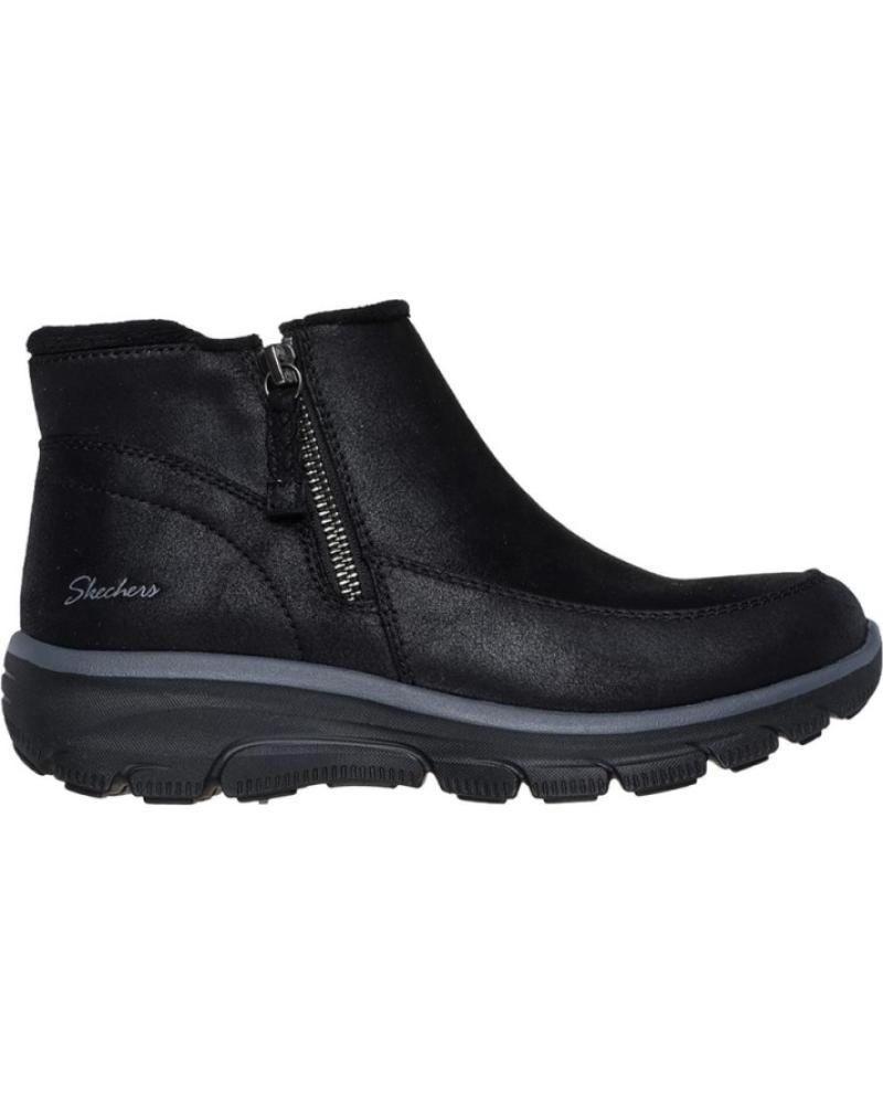 BOTINES SKECHERS RELAXED FIT EASY GOING NEGROS NEGRO