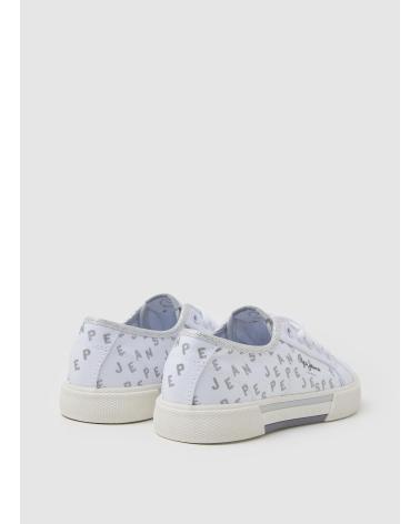 PEPE JEANS BRADY PGS30562800 - WHITE GLITTER SNEAKERS BLANCO