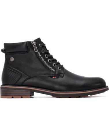 XTI 144668 BLACK CASUAL BOOT WITH ZIPPER AND LACES NEGRO