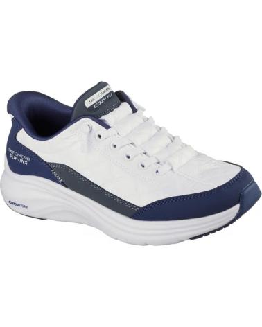 SKECHERS SLIP-INS VAPOR FOAM WEISS-BLAU BLANCO