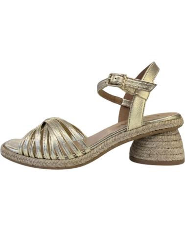 GAIMO GAIMO SANDALIA NARCISA CON TACÓN BLOQUE Y TIRAS CRUZADAS PLATEADO