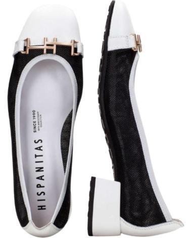 HISPANITAS HV253992 PUMPS MIT NIEDRIGEM ABSATZ, SCHWARZ-WEISS BLANCO