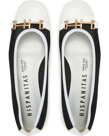 HISPANITAS HV253992 PUMPS MIT NIEDRIGEM ABSATZ, SCHWARZ-WEISS BLANCO