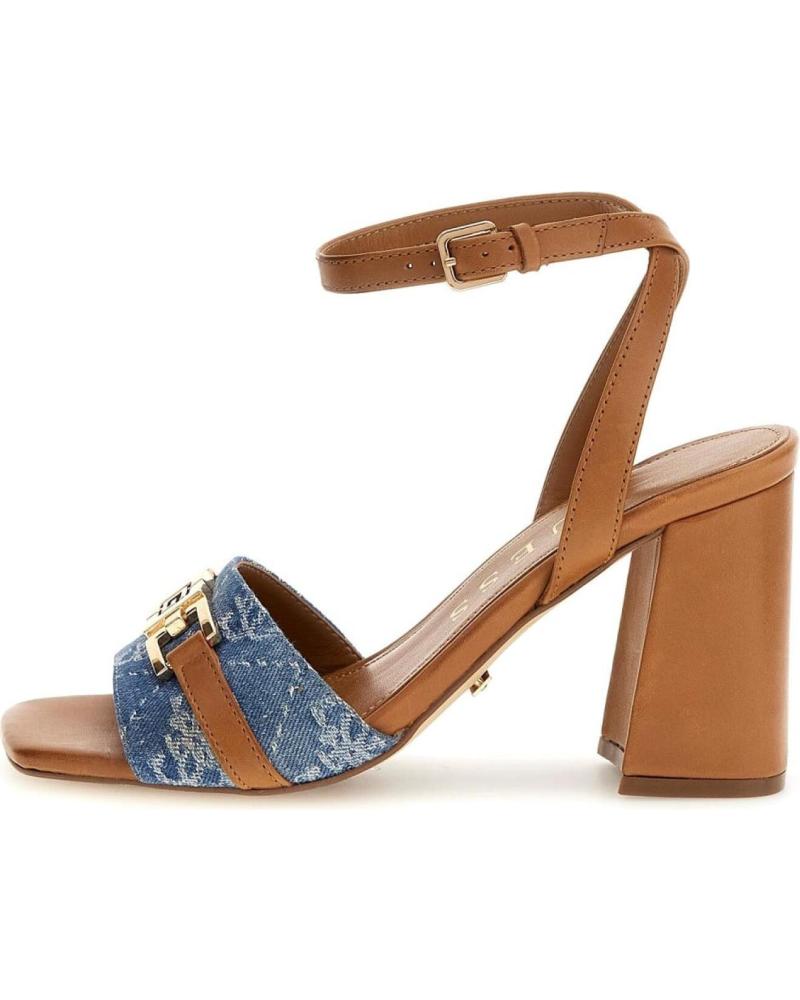 GUESS GRATO2 ABSATZSANDALEN MIT BLAUEN DENIM-DETAILS AZUL