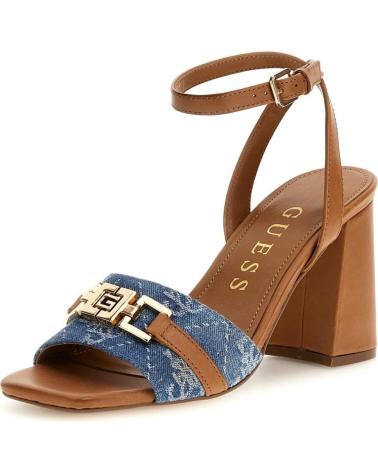 GUESS GRATO2 ABSATZSANDALEN MIT BLAUEN DENIM-DETAILS AZUL