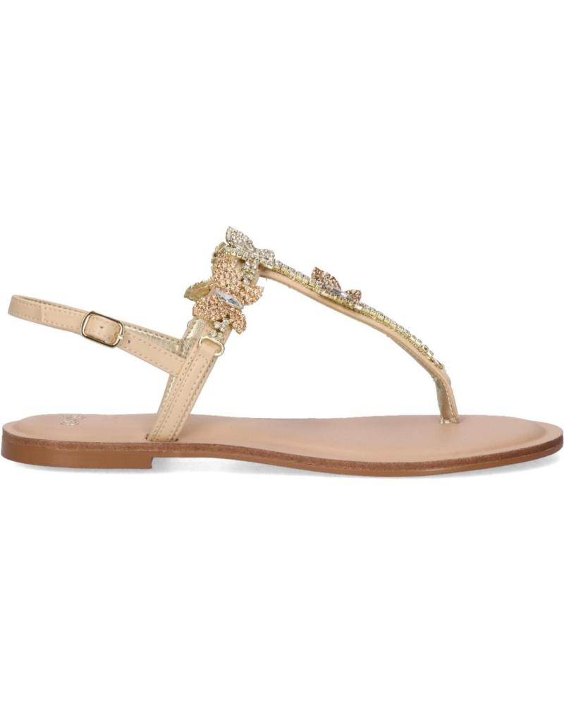 SANDALO BASSO EXE ANGELINA-140 CON ORNAMENTI BEIGE BEIGE