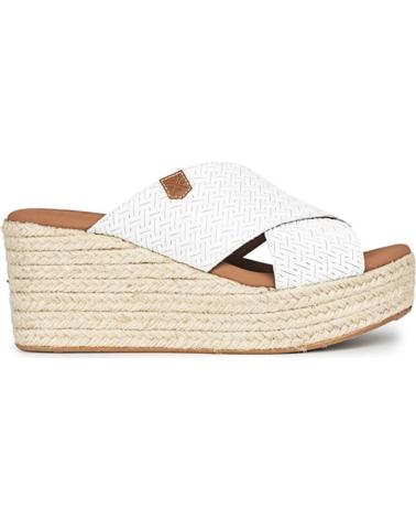 ALPARGATA DE CUÑA POPA ALBUFERA BLANCA BLANCO