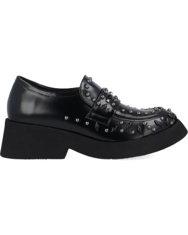 MOCASSIN NOA HARMON 9832 NOIR À CLOUS MÉTALLIQUES NEGRO